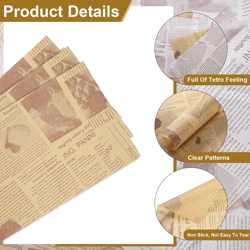 sourcing map 200pcs Wax Paper Sheets Square Sheets 7.09" x