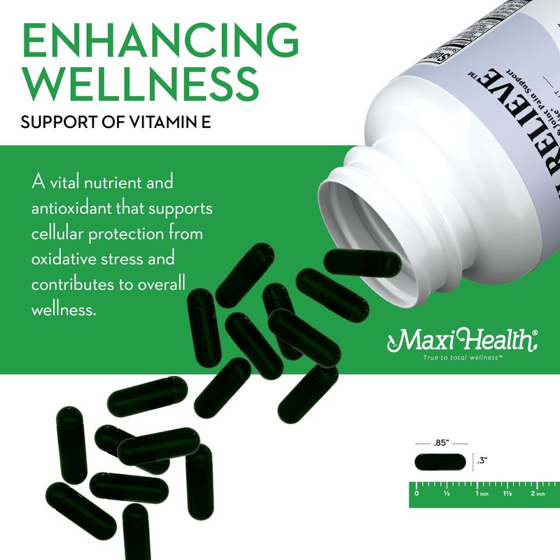 Maxi Health Relieve Joint Support Supplement with Turmeric and Boswellia