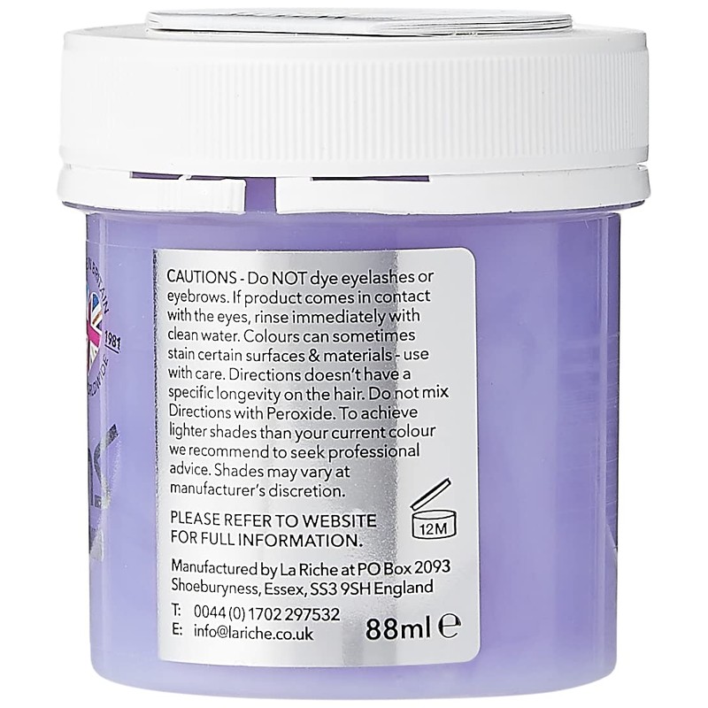 Directions colouring agents for hair Semi-Permanent (all colours).
