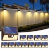 vighep 12 Pack Solar Motion Lights for Outside, Waterproof Fence