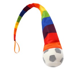 TFORESTER The Original 90s Throw & Catch Game, Flies 50+ Yards, Leather Baseball & Tri‑Color Nylon Tail, Ages 8-Football-White