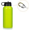 ieron Water Bottle Holder - Paracord Handle Neck Strap for