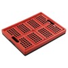 Hespapa 35 Quart Folding Crates, Red Plastic Collapsible Storage Container