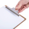 Officely A4 Masonite Hardboard Clipboard, Strong Clip (Pack of 5)