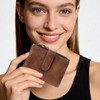 GOIACII Small Wallet Women RFID Blocking Trifold Clutch Ladies Credit