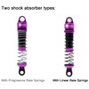 TCRC 4PCS Aluminum RC Oil-Filled Shock Absorber Damper Set Replaceable