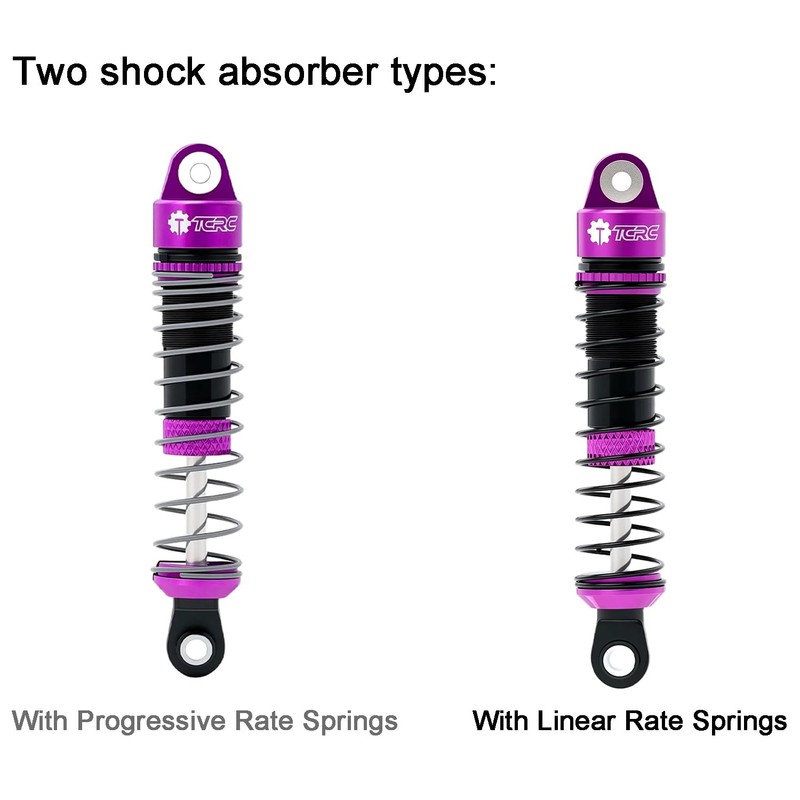TCRC 4PCS Aluminum RC Oil-Filled Shock Absorber Damper Set Replaceable