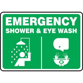 ACCUFORM Emergency Safety Sign: Shower & (MFSD948VP)