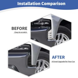 RT-TCZ for Silverado Front Bumper Side Cover Trim Compatible with Chevy Silverado 2019 2020 2021 2022 Up Black Exterior Accessories 2pcs
