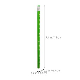DIYEAH Pack of 24 St. Patrick's Day Pencils, Green Clover Wooden Pencils, Irish Pencils with Eraser for St Patrick's Day Party Favors