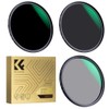 K&F Concept 62MM CPL, ND8, ND64 Lens Filter Kit, Multi-Coated