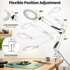 LED Illuminated Magnifying Glass Lamp – 8X/10X Adjustable Magnifier with