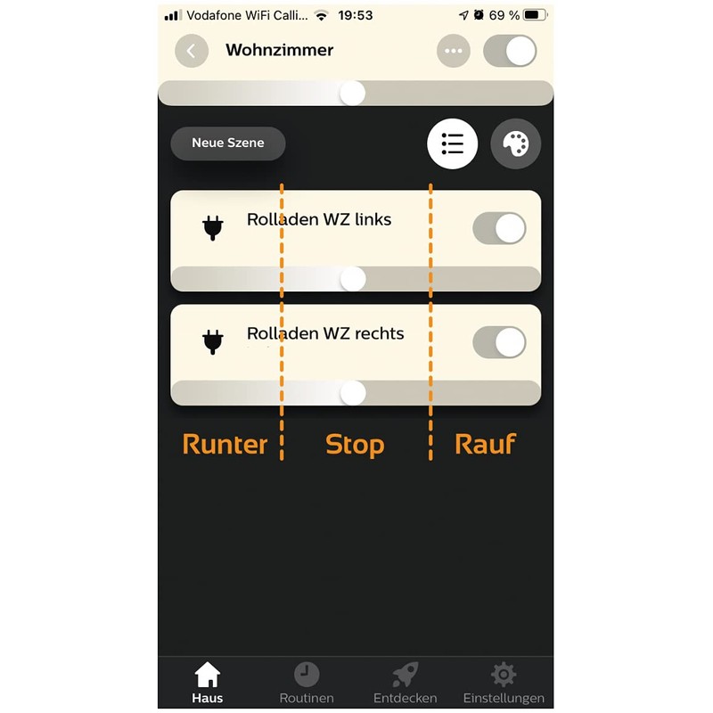 Mini Roller Shutter/Blind and Canvas Actuator, 2 Channels Up/Down, Max.