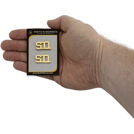 Smith & Warren 1/2" S.O. Letter Collar Brass Rank Insignia Gold Finish Sheriff Uniform Pin