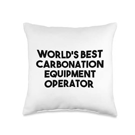 World's Best Carbonation Equipment Operator Throw Pillow
