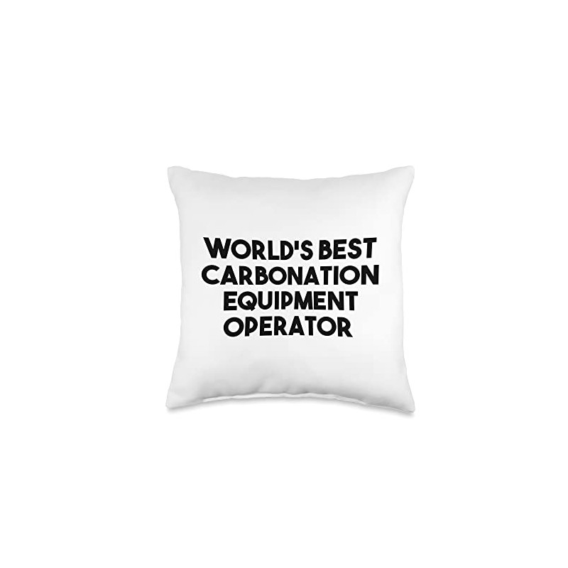 World's Best Carbonation Equipment Operator Throw Pillow