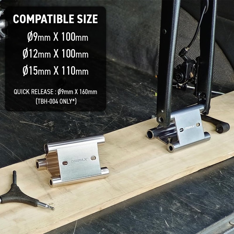 ONIPAX Triangle Bike Fork Mount Hitch Rack; For 15mmx110mm, 12mmx100mm,