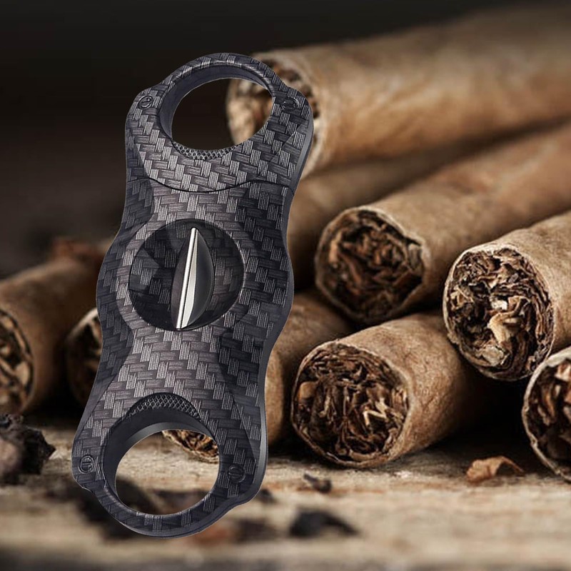 Cigar Cutter, Sonwaha Cigar Cutter Double Blade Scissors Cigar Cutter