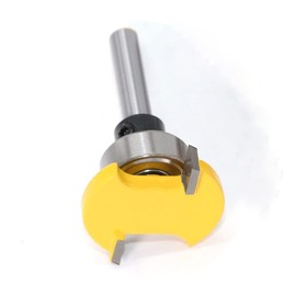 Yakamoz Bearing T-Slot Cutter Router Bit, 1/4 Shank Wood Carbide Milling Cutter Router Surfacing Bit Woodworking Cutting Tool