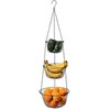Home Bay Hanging Fruit Basket Kitchen 3 Tier Wire Stand