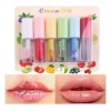 Lip Glos Frutal Larga Duración Brillo Labial Hidratante 6p F