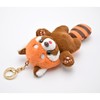 Kagaminodo Red Panda Keychain, Plush, Cute, Mini, Small Animals