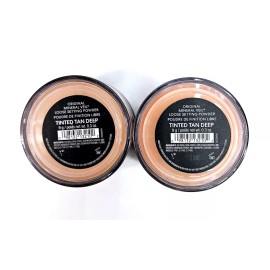 bareMinerals 2X bareMinerals Original Mineral Veil Tinted Tan Deep Powder 0.3 Oz No Box