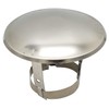Stainless Steel Chimney Flue Cowl Pipe Rain Cover Protector Cap