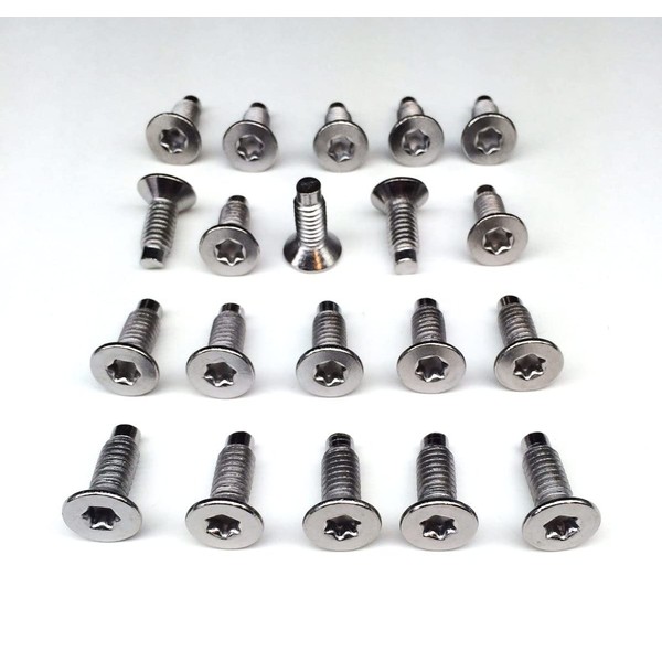 20 ea Chrome Windshield torx Screws, Fits Jeep Wrangler CJ,