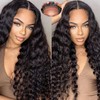 Bugtum Deep Wave Curly 5x5 Hd Lace Closure Glueless wigs