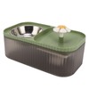 Cat Water Fountain Food Bowl High Capacity Quiet 2 In