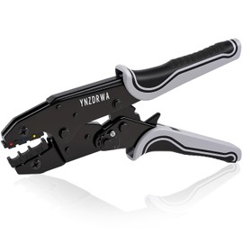 YNZDRWA Crimping Tool for Heat Shrink Connectors, Upgraded Wire Crimper Tool, Ratcheting Wire Terminal Crimper - Crimping Pliers - Ratchet Terminal Crimper for 10 to 22 AWG Wire