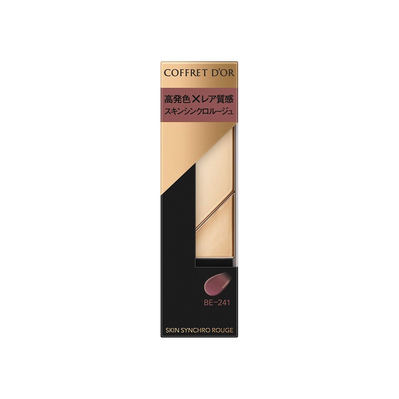 Coffret d'or Skin Synchro Rouge BE-241 Lipstick, Unscented, Beige, 0.1