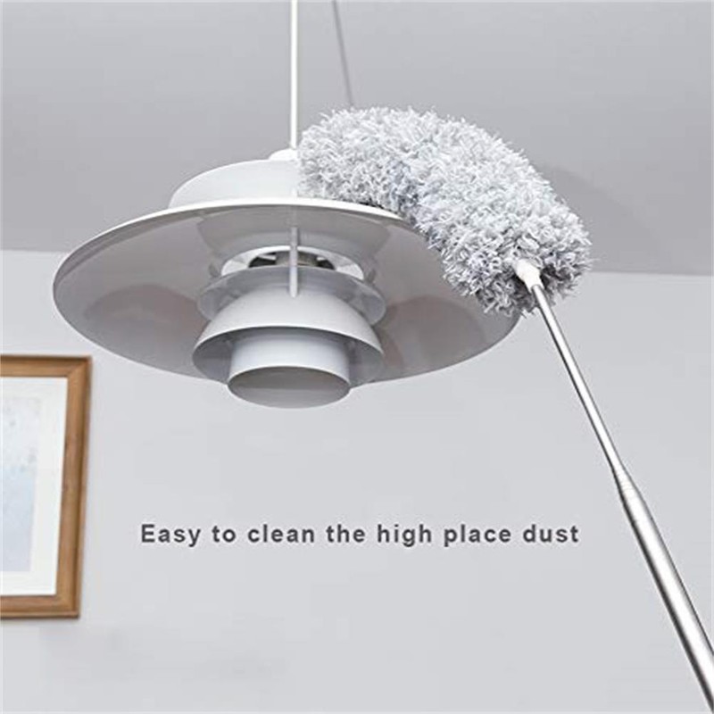Microfiber Duster with Extension Pole with Bendable Head Extendable Duster