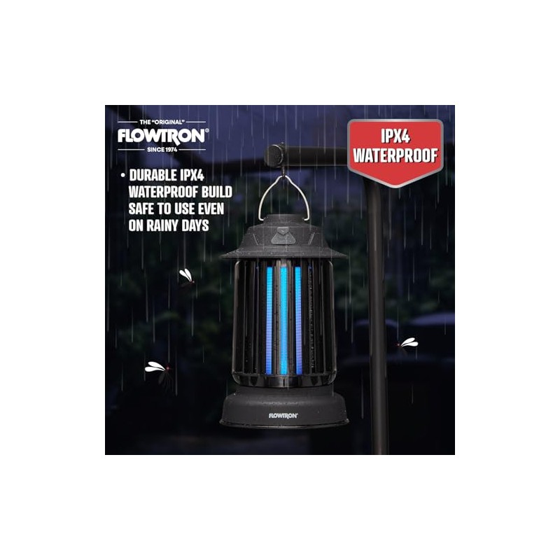Flowtron Bug Zapper Lantern | 2-in-1 Electric Mosquito Killer &