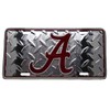 Alabama Crimson Tide "A" Football Diamond Deck 6"x12" Aluminum License