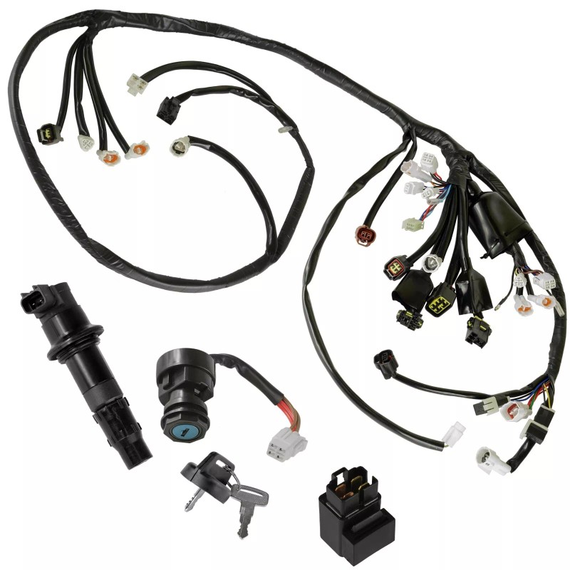 Caltric Wire Harness/Starter/ Ignition Key Switch,Coil Yamaha YFZ450 Bill Ballance
