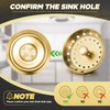 Mudder 3 Pcs Kitchen Sink Drain Strainer and Stopper Stainless