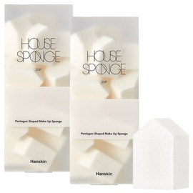 Hanskin House Makeup Sponge 20p, 2 pieces / 한스킨 하우스 메이크업 스펀지 20p, 2개