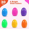 Biubumtu 30Pcs Fillable Easter Eggs, 2.36'' Plastic Bright Easter Eggs