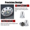 Cabtherlyn 33mm Lug Nut Covers Screw Onfor Semi Trucks, 33mm