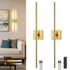 Joossnwell Wall Sconce Set of Two Battery Operated Wall Lighting