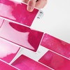Livelynine 32-pcs Peel and Stick Backsplash Subway Tile Pink Bathroom