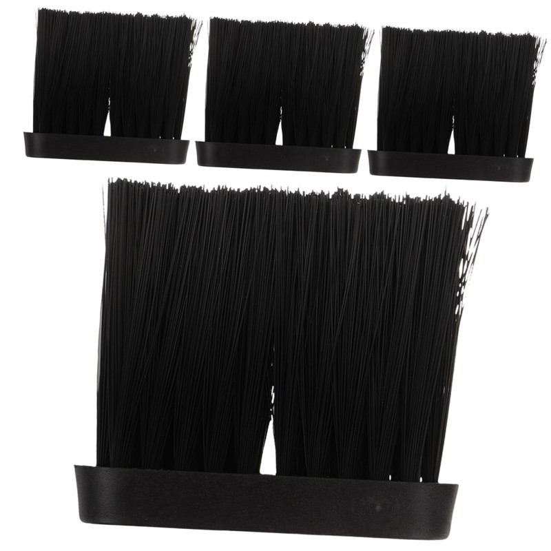Kisangel 3sets Fireplace Brush Head Replacement Scrub Brushes for Fireplaces