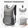 Arvano Hiking Backpack Lightweight Foldable Backpack 10L Small Rucksack for