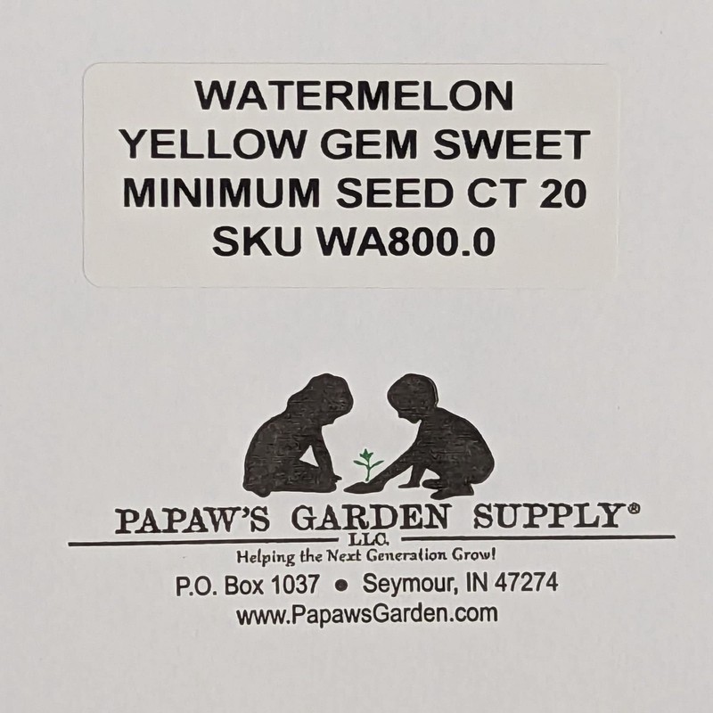 Yellow Gem Sweet Watermelon Seeds 20 Seed CT