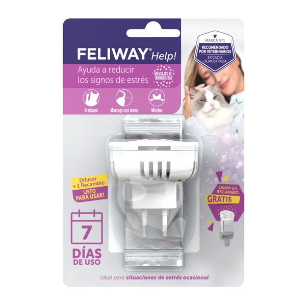 FELIWAY Help! Hilft Ihrer Katze bei gelegentlichem Stress (Diffusor +