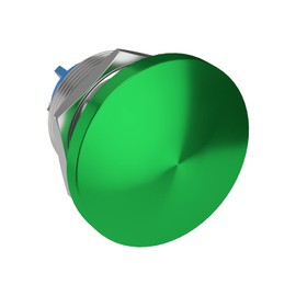 APIELE 22MM Mushroom Head Push Button Switch Momentary Push Button IP65 Waterproof Screw Terminal 12V 24V 36V 110V 250V 5A SPST(22mm, Green)