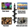 Auger Drill bit for Planting 4"X25" Garden Auger Spiral Drill