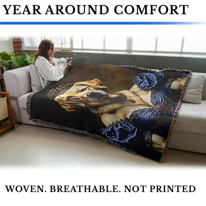 Pure Country Weavers Lady Golden Lab Blanket - Royal Gift